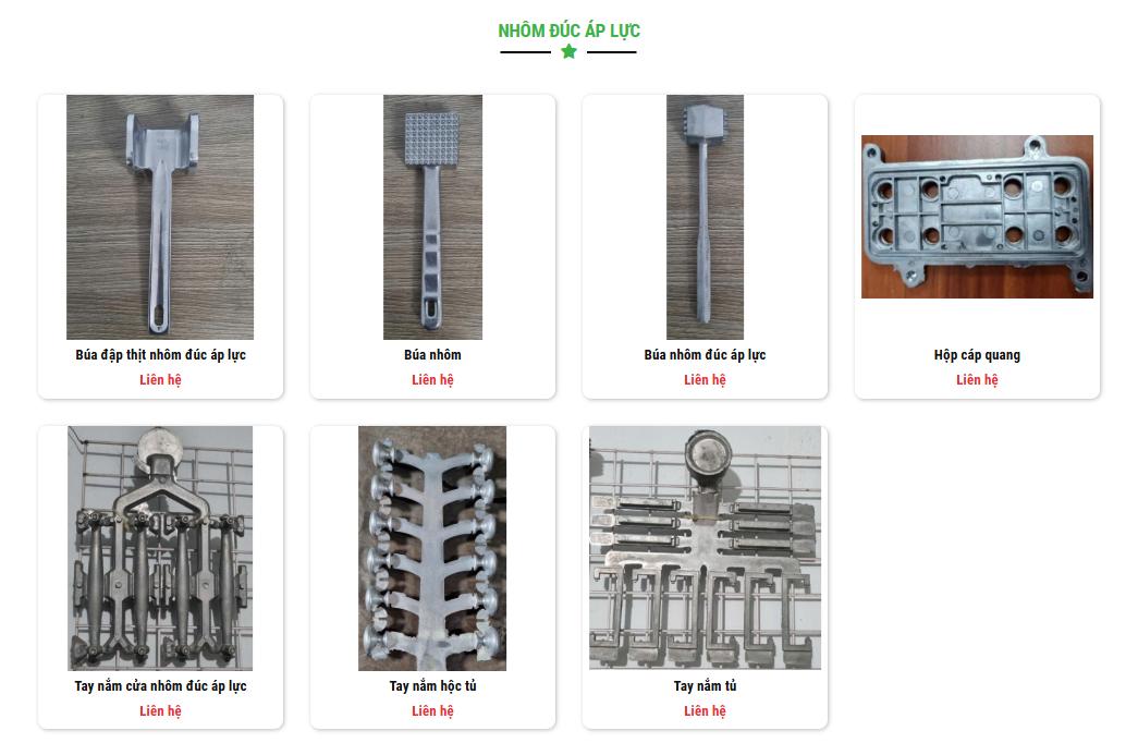 Các sản phẩm nhôm đúc nổi bật tại Kim Tín Hải