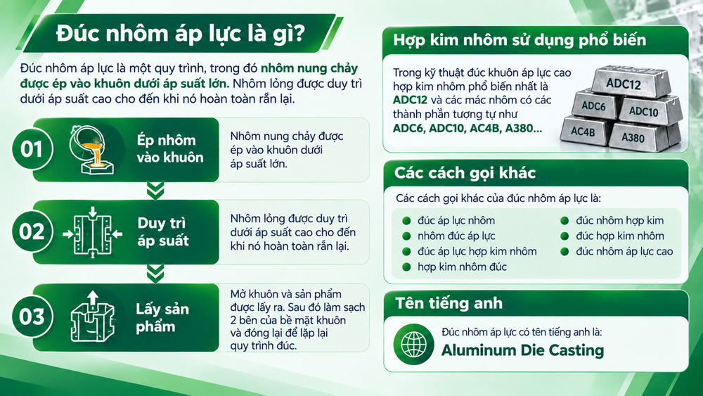 Thông tin chi tiết về nhôm đúc áp lực